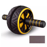 AB Abdominal Roller Wheel Fitness Waist Core Workout Exercise Wheel Home Gym Yellow