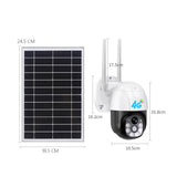 Solar WiFi Security Camera with Night Vision Motion Detection Monitoring Camera