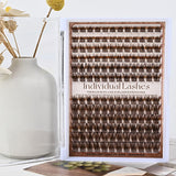 Lash Clusters Natural Lash Extensions Wispy Eyelash Clusters for Light Hair Dark Brown