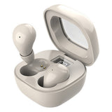 Wireless Bluetooth Small Headphone  Mini Invisible Earbuds with Charging Case for Sleep Work Sports Beige