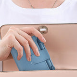 Genuine Leather Women's Wallet Short RFID Blocking Purse with Zipper Light blue