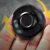 3-in-1 Fidget Spinner Slider & Clicker Stress Relief Toy for Kids & Adults Black