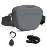 Upgrade Stronger Closure Dog Treat Pouch with Training Treat Bag Pouch Grey