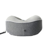 Memory Foam Travel Neck Pillow with Sleeping Mask Earplugs Gray