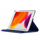 360 Degree Rotating PU Leather Case Compatible With iPad 10th and 11th Gen A16 Dark Blue
