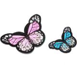 24 PCS Colourful Butterfly Applique Lace Trims Sewing Embroidery Craft Patch Sew