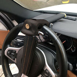 Foldable Car Vehicle Steering Wheel Anti-Theft Devices Security Lock Heavy Duty Black Gold