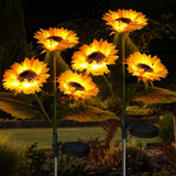 Solar Outdoor Garden Lights Sunflower & House Decorative Design Style 1