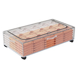 Under Bed Storage Containers with Wheels Drawers for Shoes Clothes and Blankets