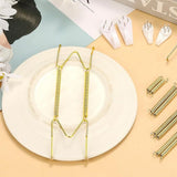 14Pcs Plate Hangers for Wall Display Invisible Stainless Steel Plate Holders with Wall Hooks