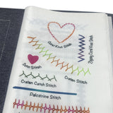 Sewing Kit for Beginners Embroidery Stitch Set with Instruction Manual