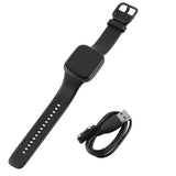 Smart Watch Men Women Bluetooth With Fitness Tracker Black