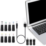 USB to DC 5V Cable 5.5x2.1mm with 11 Connectors
