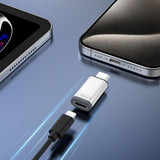 4 Pcs USB-C Male to Lightning Female Adapter for iPhone 15/16 Charging and Data Transfer