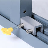 4 PCS Sliding Window Locks with Key Silver