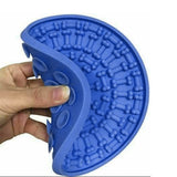 Dog Lick Pad Bath Washing Buddy Suction Grooming Pad Helper Slow Feeder Mat Blue