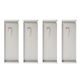 4Pcs Adjustable Drawer Dividers Multi Purpose Storage Organizer for Drawers Shelves Gray