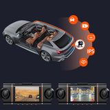 4-Channel Dash Cam with Built-in WiFi App Control and 64GB Memory Card