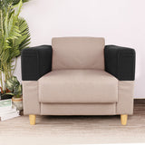 2PCS Universal Chair Arm Protector Covers for Furniture Black
