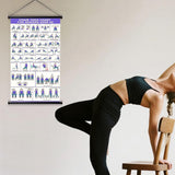 31 Pose Chair Yoga Wall Chart for Seniors Beginners Home Studio