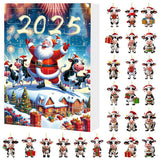 Christmas Cow Advent Calendar – 24-Day Blind Box Ornaments Set for Tree Style 2