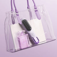 Cordless Hair Straightener Brush Portable Heating Hair Straightening Comb Purple