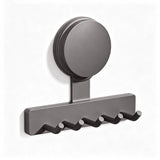 Razor Holder for Shower Powerful Suction Cup Shower Hooks for Towel Loofah Razor Squeegee Gray