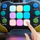 Fast Push RGB Game Toy Handle Electronic Brain and Memory Game Pad for Teens Yellow