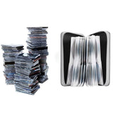 CD Zipper Storage Case for 80 Discs Protective Pages Box with Carrying Handle Black