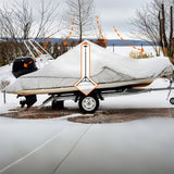 Telescopic Support Pole for Boat Cover with Adjustable Triangular Base