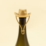 Western Cowboy Hat Silicone Wine Bottle Stopper Champagne Sealer Yellow