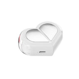 Wireless Bluetooth Earphones with Heart-Shaped Case White