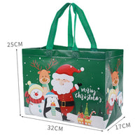 6Pcs Non-Woven Christmas Tote Bags Multifunctional Xmas Treat Bags for Present Wrapping Shopping