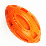 Puppy Chew Ball With Squeaker Dog Chew Toys Squeaky Dog Toys For Aggressive Chewers Orange