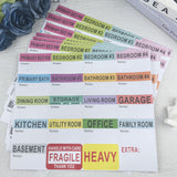 600Pcs Home Moving Packing Box Labels with Writable Notes Areas Colorful Moving Labels