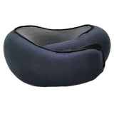 Memory Foam Travel Pillow with Storage Bag Neck Pillow for Plane Car Train Office Navy