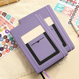 Monthly Budget Planner with Expense Tracker Notebook Undated Bill Organizer Account Book Purple