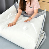2 Pack No Pump Mattress Vacuum Storage Bags Roll-Up Compression Bags Space Saving Storage Bags for Moving Home Organization