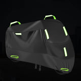 Heavy Duty Waterproof Motorcycle Cover Outdoor UV Rain Dust Protection Green