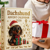 2026 Dachshund Christmas Advent Calendar 24 Day Countdown Adults