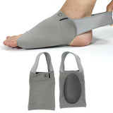 Arch Support Brace Sleeve Foot Wrap for Flat Feet Grey