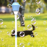 Rechargeable Adjustable Standing LED Bubble Machine for Outdoor Party Blue