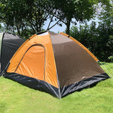For 2-Person Foldable Outdoor Camping Tent Portable Quick Automatic Opening Beach Tent Hiking Picnic Travel Brown