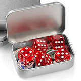 6PCS Metal Hinged Tin Box Container Portable Small Storage Container Case Small