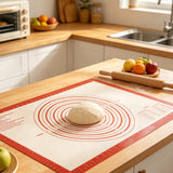 Silicone Baking Pastry Dough Mat Large Cookie Bread Rolling Mats for Kitchen
