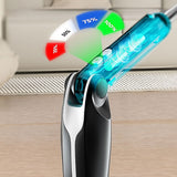 Long Handle Electric Spin Scrubber with 4 Adjustable Angles and 8 Brush Heads