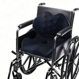 Memory Foam Seat Cushion Lumbar Support Pillow for Office Chair Wheelchair Black