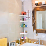 4 Tier Telescopic Bathroom Corner Shelf Shower Caddy Large