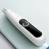 Cordless Pet Paw Trimmer with LED Light Rechargeable Grooming Tool for Dog Cat White