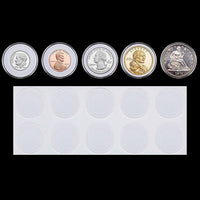 100 Pieces 30mm Coin Capsules Coin Holders Round Coin Protectors with Storage Organizer Box for Coin Collection Supplies